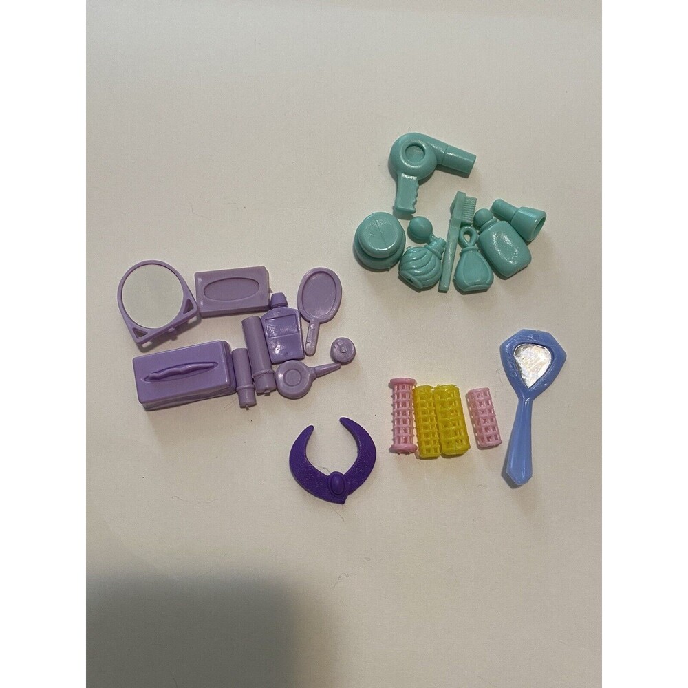 VTG Lot Barbie Bathroom Accessories Perfume Makeup Bottles Lipstick Blow Dryer